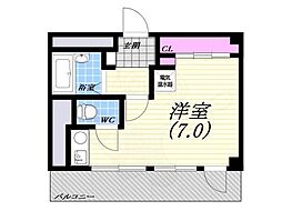 メゾンド・リアン ワンルームの間取図画像