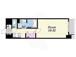 COMFORIA西宮 1Kの間取図画像