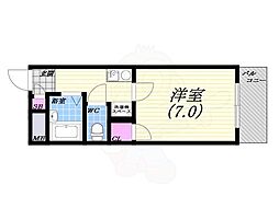リッチライフ-10 1Kの間取図画像