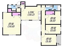 ボヌールバンドウ 4LDKの間取図画像