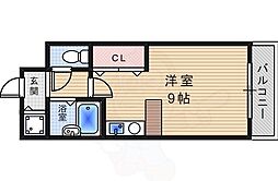 メゾンふじ ワンルームの間取図画像