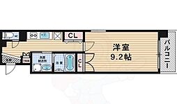 ベルエアー江上 1Kの間取図画像