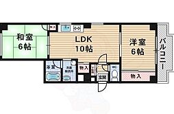 アダチイエムビル 2LDKの間取図画像