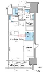 東京メトロ丸ノ内線 本郷三丁目駅 徒歩6分の賃貸マンション 6階1LDKの間取り