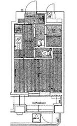 サンテミリオンお茶の水 12階1Kの間取り
