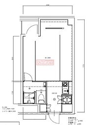 三番町パークライフ 3階ワンルームの間取り