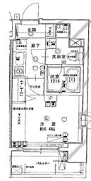 神田REEPLEXR’S 2階1Kの間取り