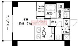 デュオステージ本郷 102 1階ワンルームの間取り