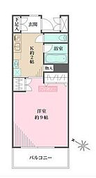 コートアヴェニュー文京本駒込 1Kの間取図画像