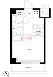 ルーブル小石川弐番館 1Kの間取図画像