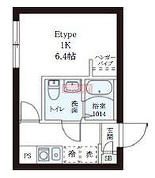 レピュア小石川レジデンスII 1Kの間取図画像