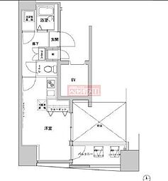VIDA文京本郷 ワンルームの間取図画像