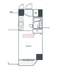 シティハイツ新大塚 1Kの間取図画像