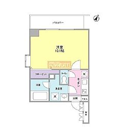 ユーキメゾン一番町 1Kの間取図画像