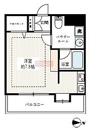 VIVRE本郷 ワンルームの間取図画像