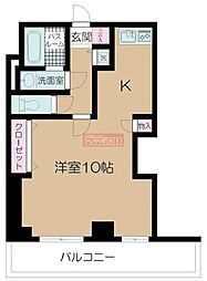 サンピア西須賀 1Kの間取図画像