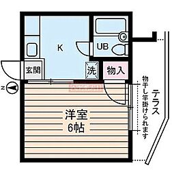 マディソン新大塚 1Kの間取図画像