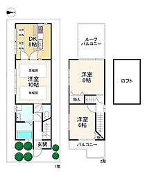 京都地下鉄東西線 蹴上駅 徒歩14分 3DKの間取り