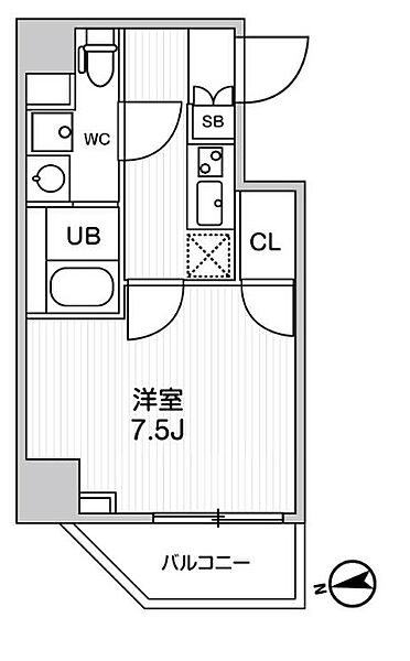 東京都板橋区高島平3丁目(賃貸マンション1K・3階・26.01㎡)の写真 その2