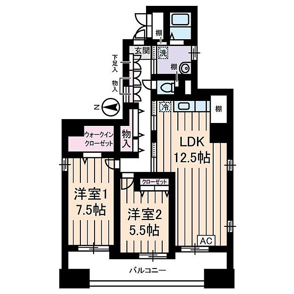 同じ建物の物件間取り写真 - ID:213100705448