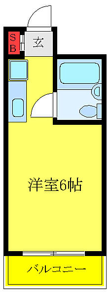 東京都板橋区大原町(賃貸マンション1R・3階・17.40㎡)の写真 その2