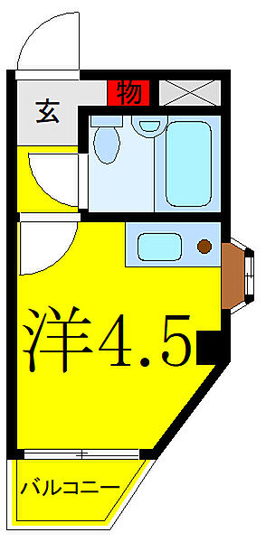 コートハウス双葉台 205｜東京都板橋区双葉町(賃貸マンション1R・2階・10.47㎡)の写真 その2