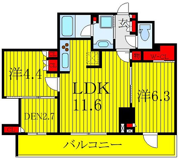 東京都板橋区大山東町(賃貸マンション2LDK・3階・57.71㎡)の写真 その2