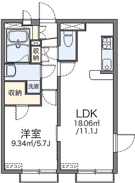 東京都北区浮間2丁目(賃貸アパート1LDK・2階・39.74㎡)の写真 その2