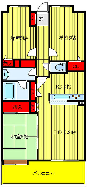 同じ建物の物件間取り写真 - ID:213108273745