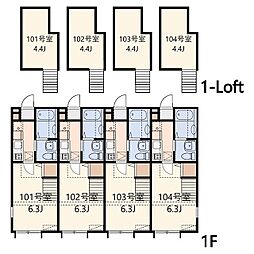 レジェンドヴィラ弘明寺（レジェンドヴィラグミョウジ） 1階1Kの間取り