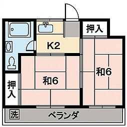 ドエル正和 2Kの間取図画像