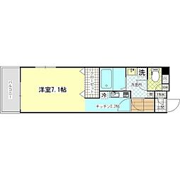 モデラート追浜 1Kの間取図画像