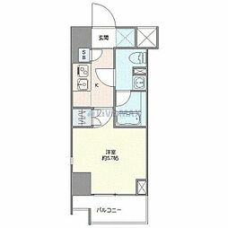 横浜市南区白妙町4丁目マンション 1Kの間取図画像