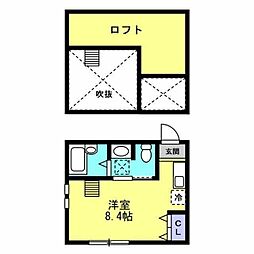 セレーノ井土ヶ谷 ワンルームの間取図画像