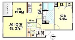 物件の間取り