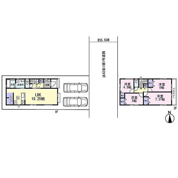 B棟間取り図