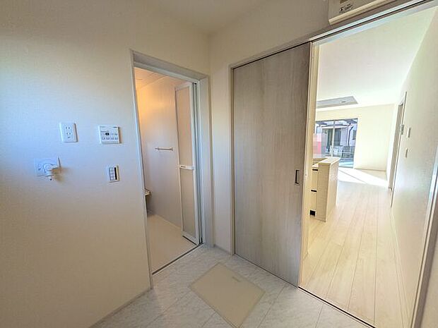 水回りが集約されており、便利な家事動線になっています