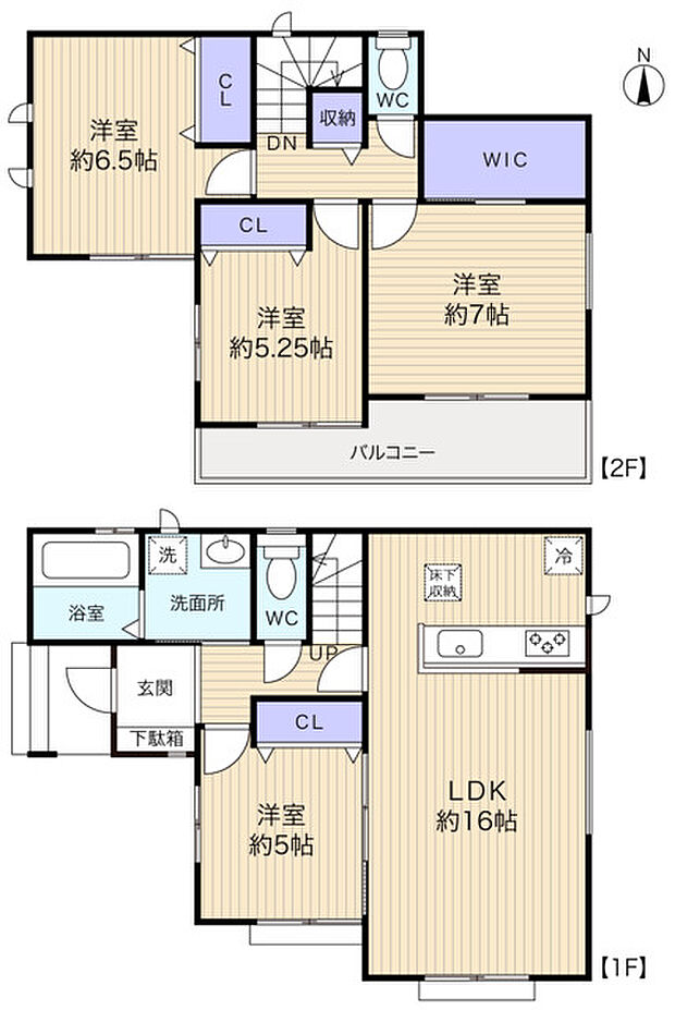 全室洋室タイプ・収納豊富な4LDK