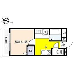 クレール芦屋 2階