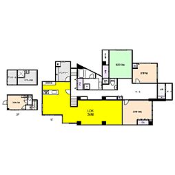 カーサコモド芦屋 4LDKの間取図画像
