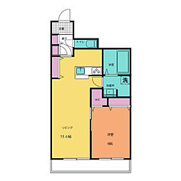 EL CIELO 1階1LDKの間取り