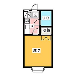 西池袋シティホームズ 1Kの間取図画像