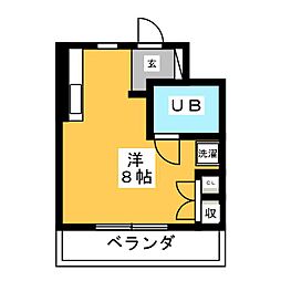 シティホームズ要町 ワンルームの間取図画像