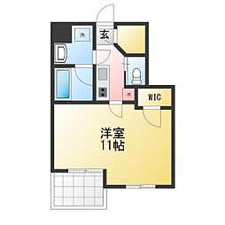 OceanoAzul 1Kの間取図画像