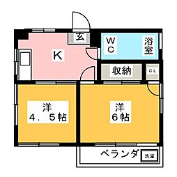 間取図画像 2K