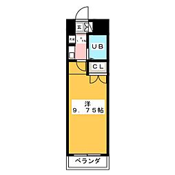 フォーサイト大塚 1Kの間取図画像