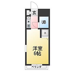 ライオンズマンション南大塚一丁目 ワンルームの間取図画像