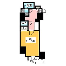 ハーモニーレジデンス大塚山手 1Kの間取図画像