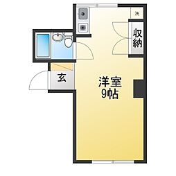 カーサ音羽 ワンルームの間取図画像