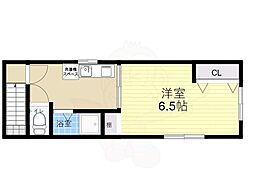 ハイツ大内 1Kの間取図画像